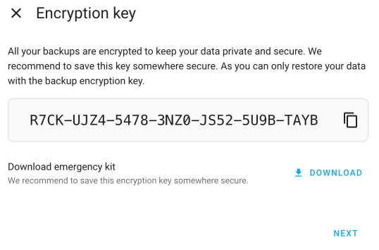 Backups Encryption