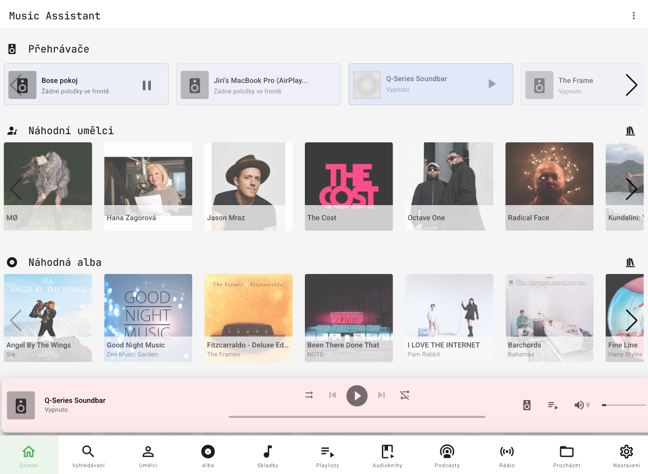 Music Assistant Homepage