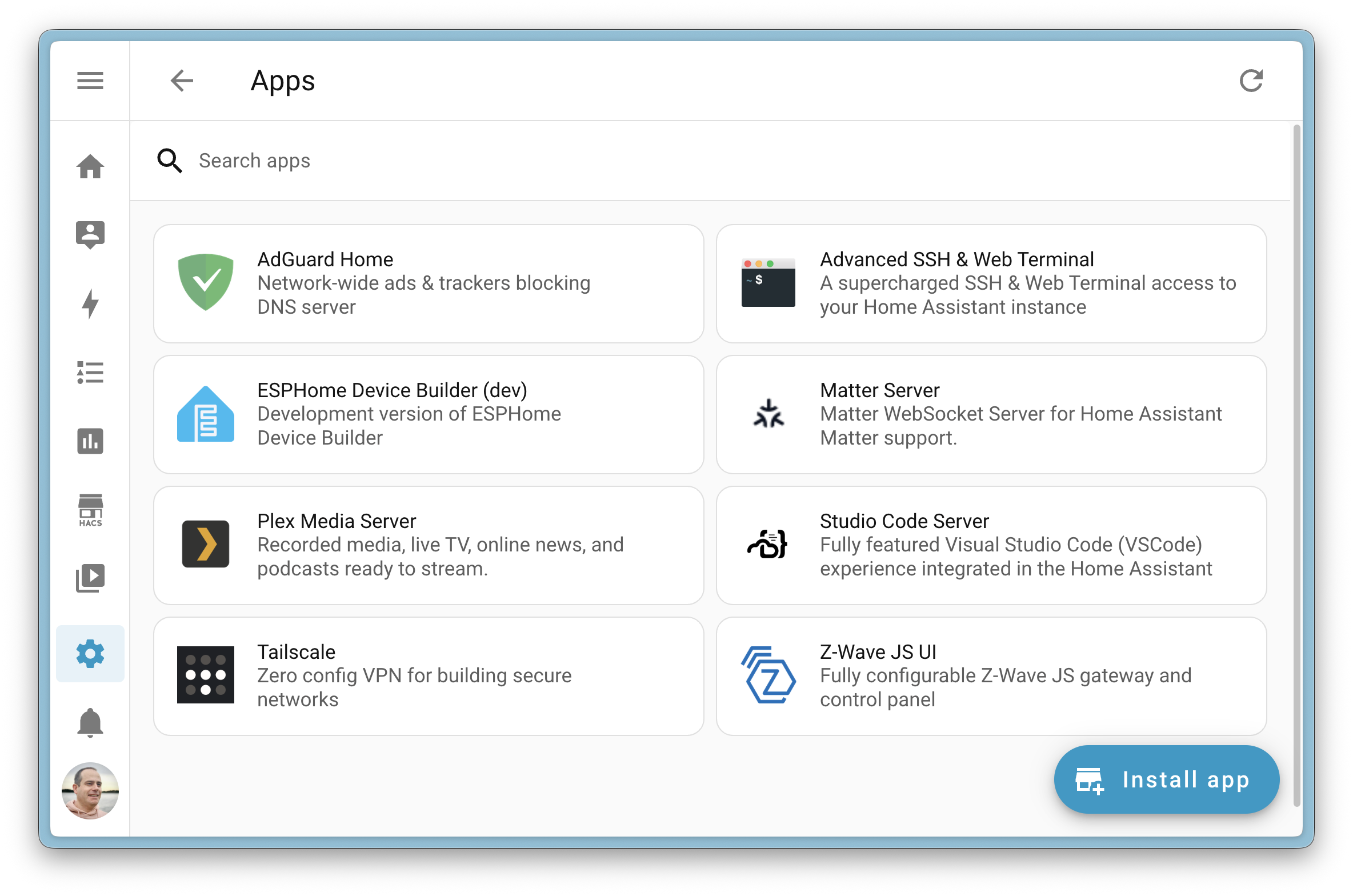 New faster Apps panel