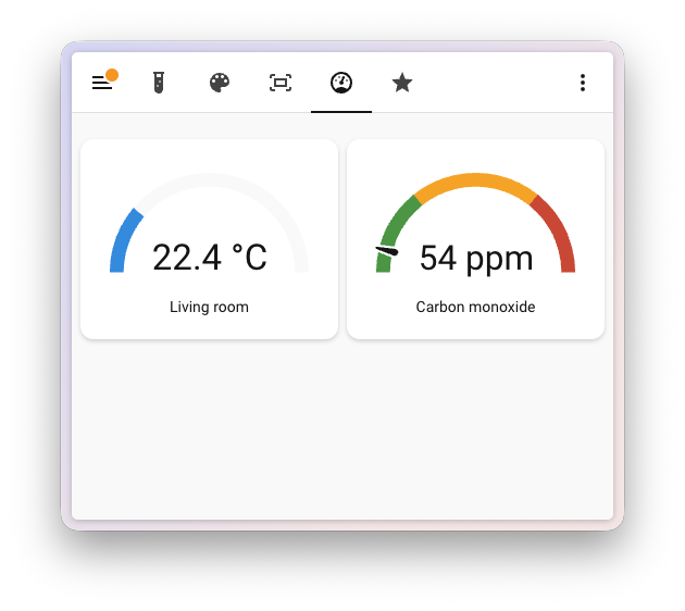 Gauge card with the new design