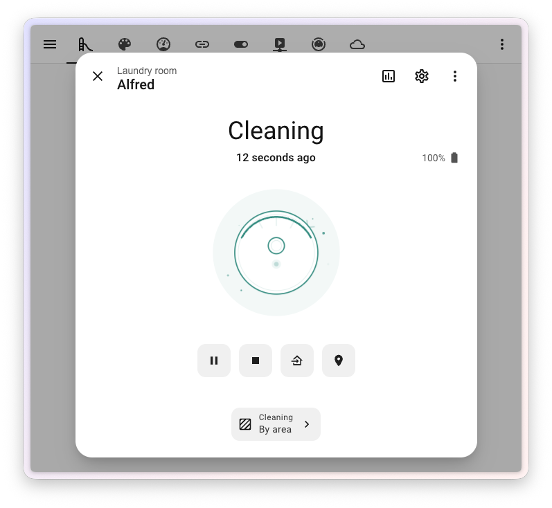 New robot vacuum more-info dialog