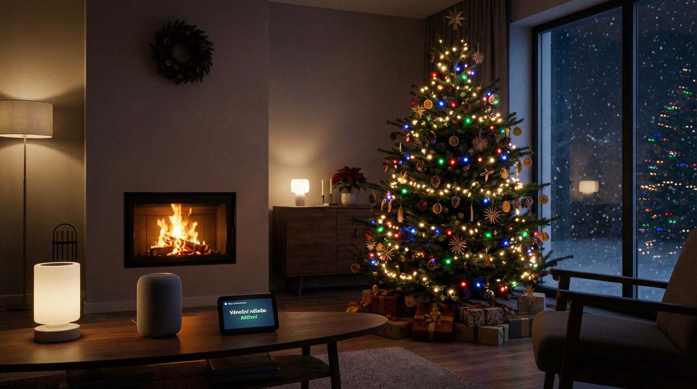 Christmas tree in the living room