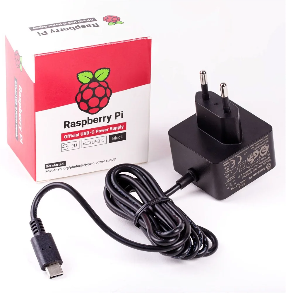 Raspberry Pi 4 - 5V/3A černý